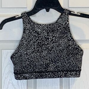 Lululemon Energy Bra *High Neck Polar Shift Alpine White Black Size 6